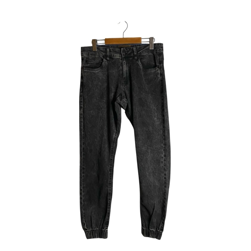 NWT Tainted Denim Men's Black Casual Jogger Jean